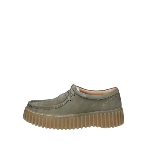 Clarks Unisex Torhill Bee Oxford, Light Green Nub, 40 EU von Clarks
