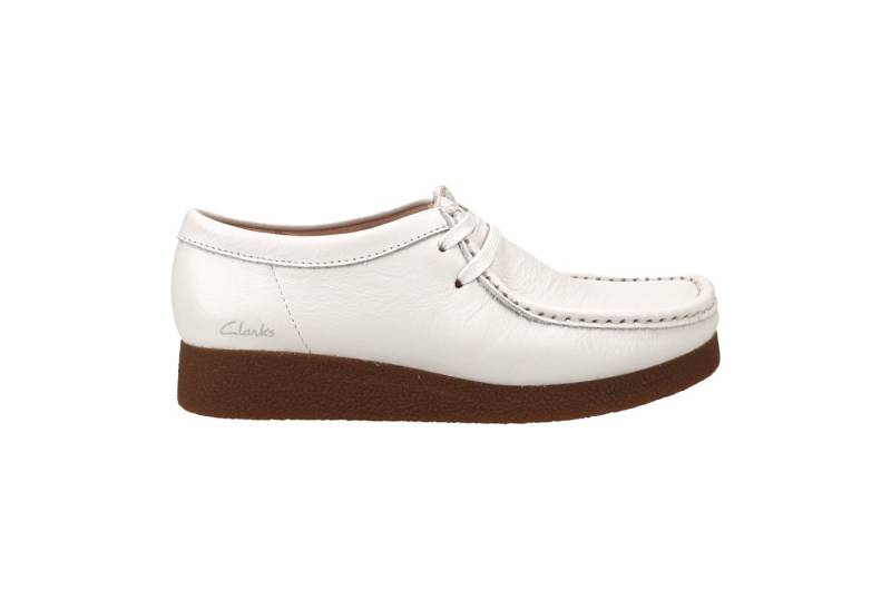 Clarks Clarks WallabeeEVOSh 26174880 4, Schnürschuhe, Weiß, Damen Schnürschuh von Clarks