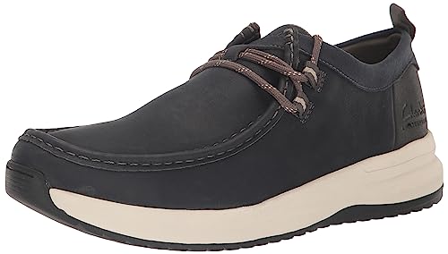 Clarks - - Wellman Moc Boot für Herren, Kolorit Navy Leather, Größe: 41.5 EU von Clarks