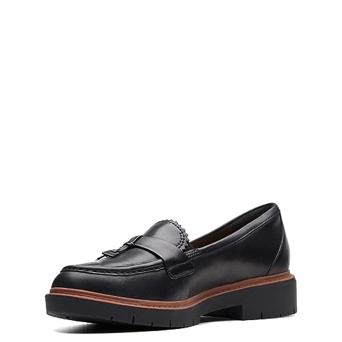 Clarks Westlynn Bella Loafer für Damen, Schwarz Leder, 36 EU von Clarks