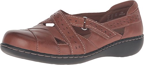 Clarks Women's Ashland Spin Q Slip-On Loafer, Tan, 9.5 W US von Clarks