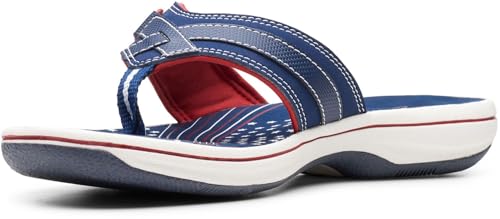 Clarks - Womens Breeze Sea H Sandalen, Kolorit Navy/Red, Größe: 38.5 EU Clarks - Womens Breeze Sea H Sandalen, Kolorit Navy/Red, Größe: 38.5 EU von Clarks