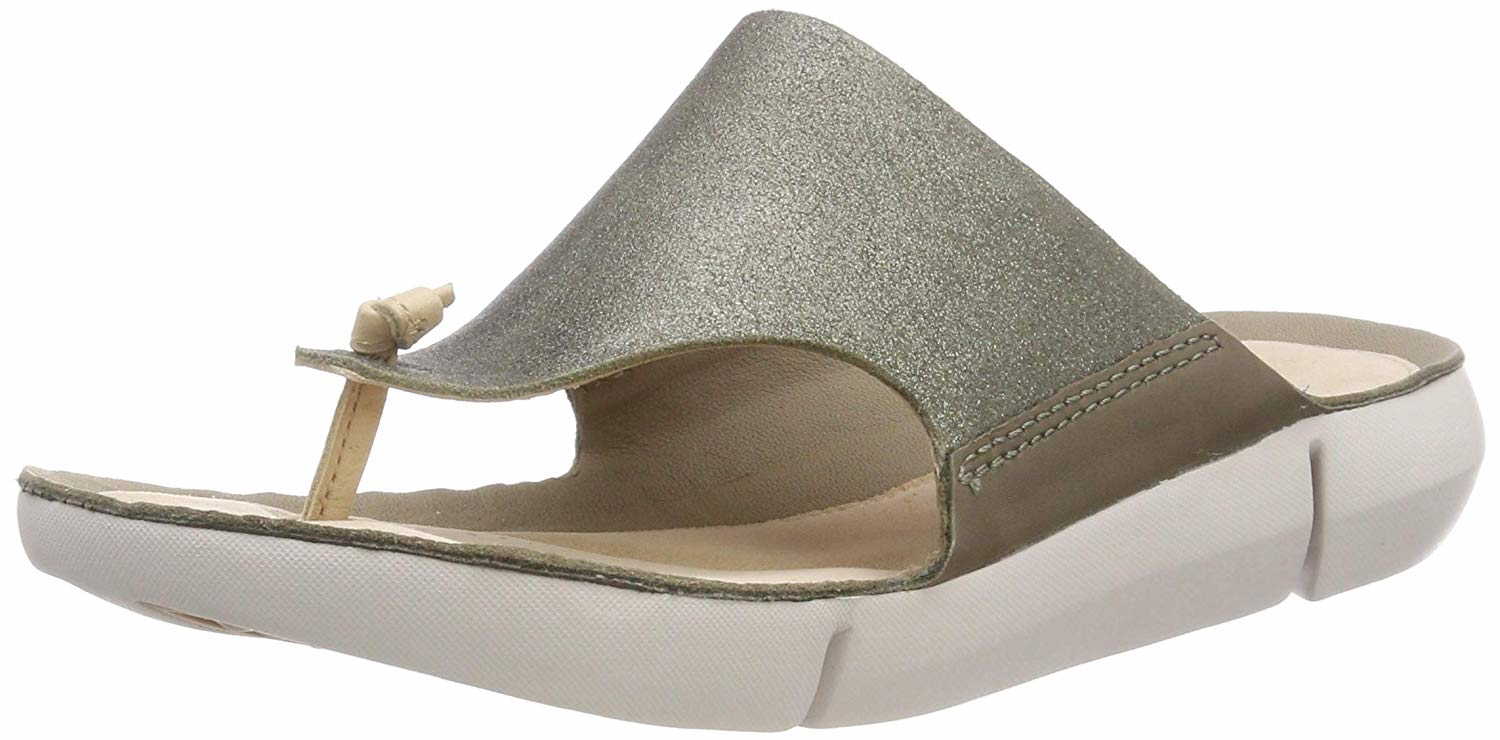 female Zehentrenner grün 38 von Clarks