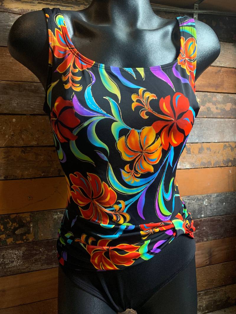 Vintage Tropical Print Badeanzug Von Robby Len von ClashDayton