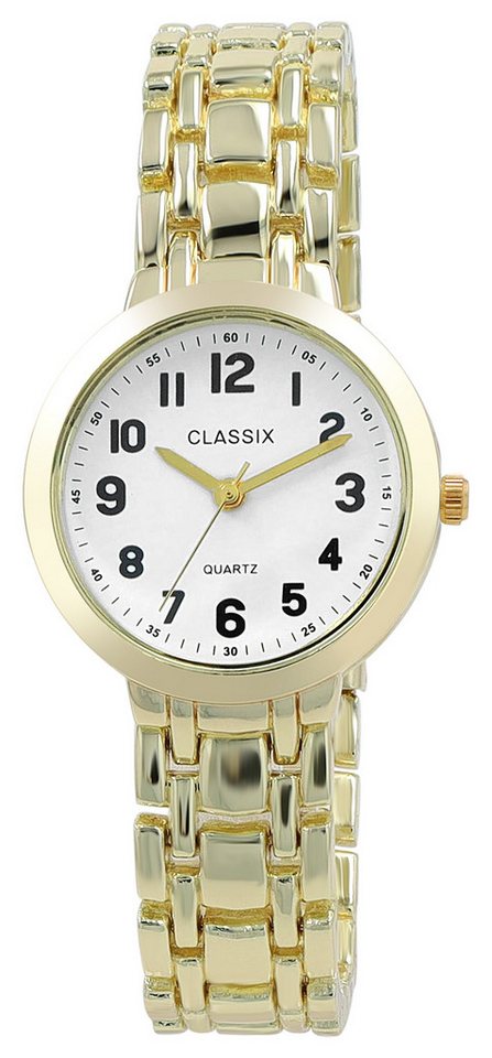 Clasixx Quarzuhr 1800256 CLASSIX Damenuhr mit Metallband von Clasixx