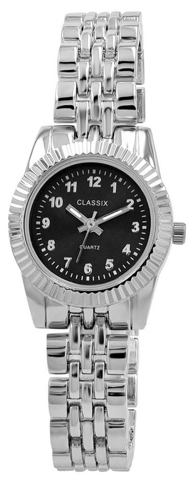 Clasixx Quarzuhr 1800257 CLASSIX Damenuhr mit Metallband, silberfarben von Clasixx