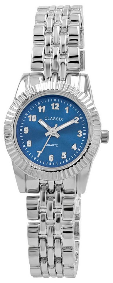 Clasixx Quarzuhr 1800257 CLASSIX Damenuhr mit Metallband, silberfarben von Clasixx