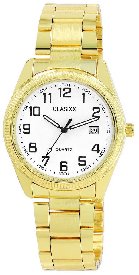 Clasixx Quarzuhr 2800112 CLASIXX Herrenuhr mit Edelstahlband von Clasixx