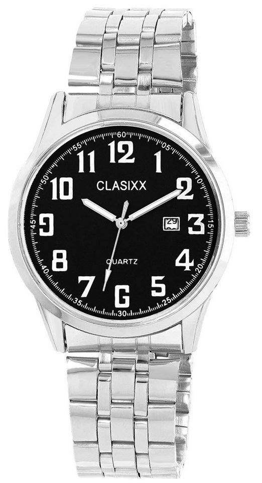 Clasixx Quarzuhr 2800116 CLASIXX Herrenuhr mit Edelstahlband von Clasixx