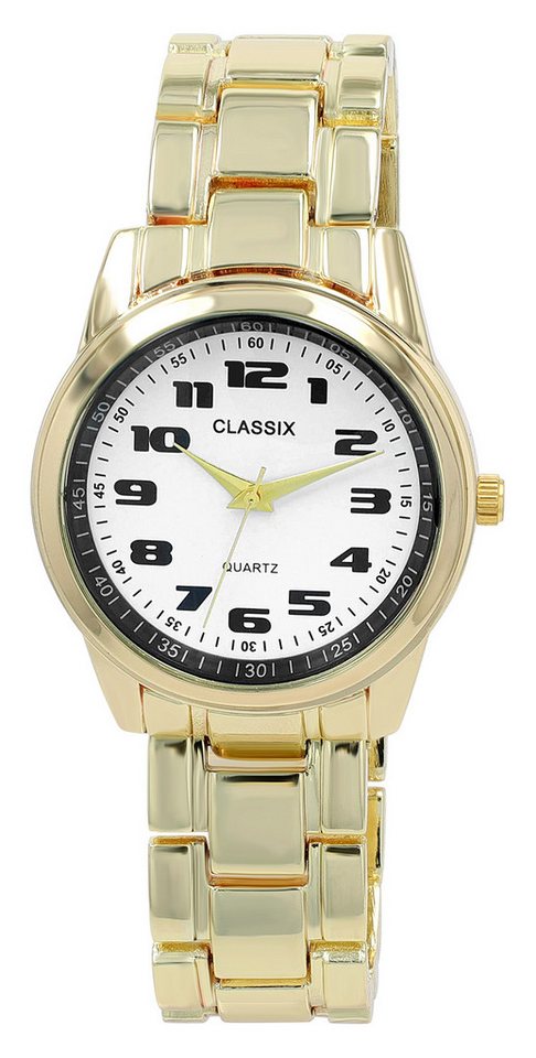 Clasixx Quarzuhr 2800118 CLASSIX Herrenuhr mit Metallband, Ř 39 mm von Clasixx