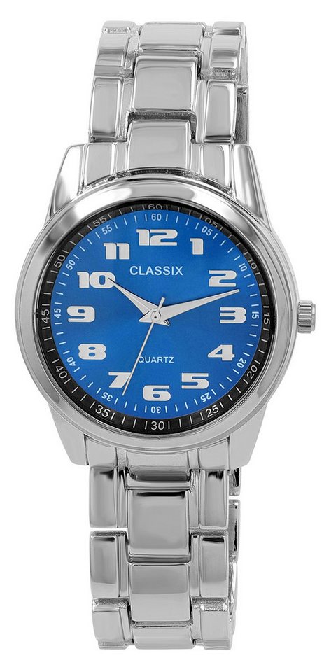 Clasixx Quarzuhr 2800118 CLASSIX Herrenuhr mit Metallband, Ř 39 mm von Clasixx