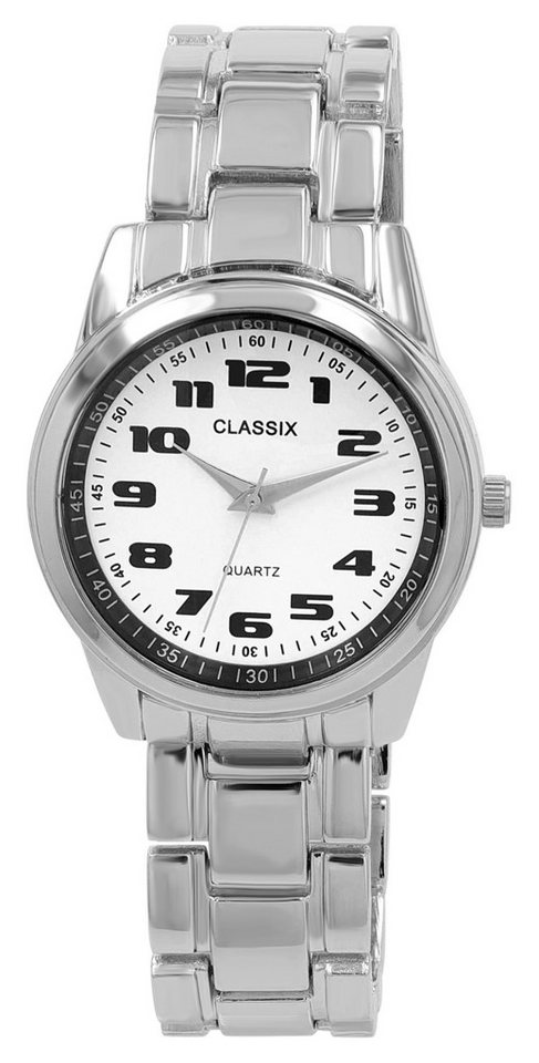 Clasixx Quarzuhr 2800118 CLASSIX Herrenuhr mit Metallband, Ř 39 mm von Clasixx
