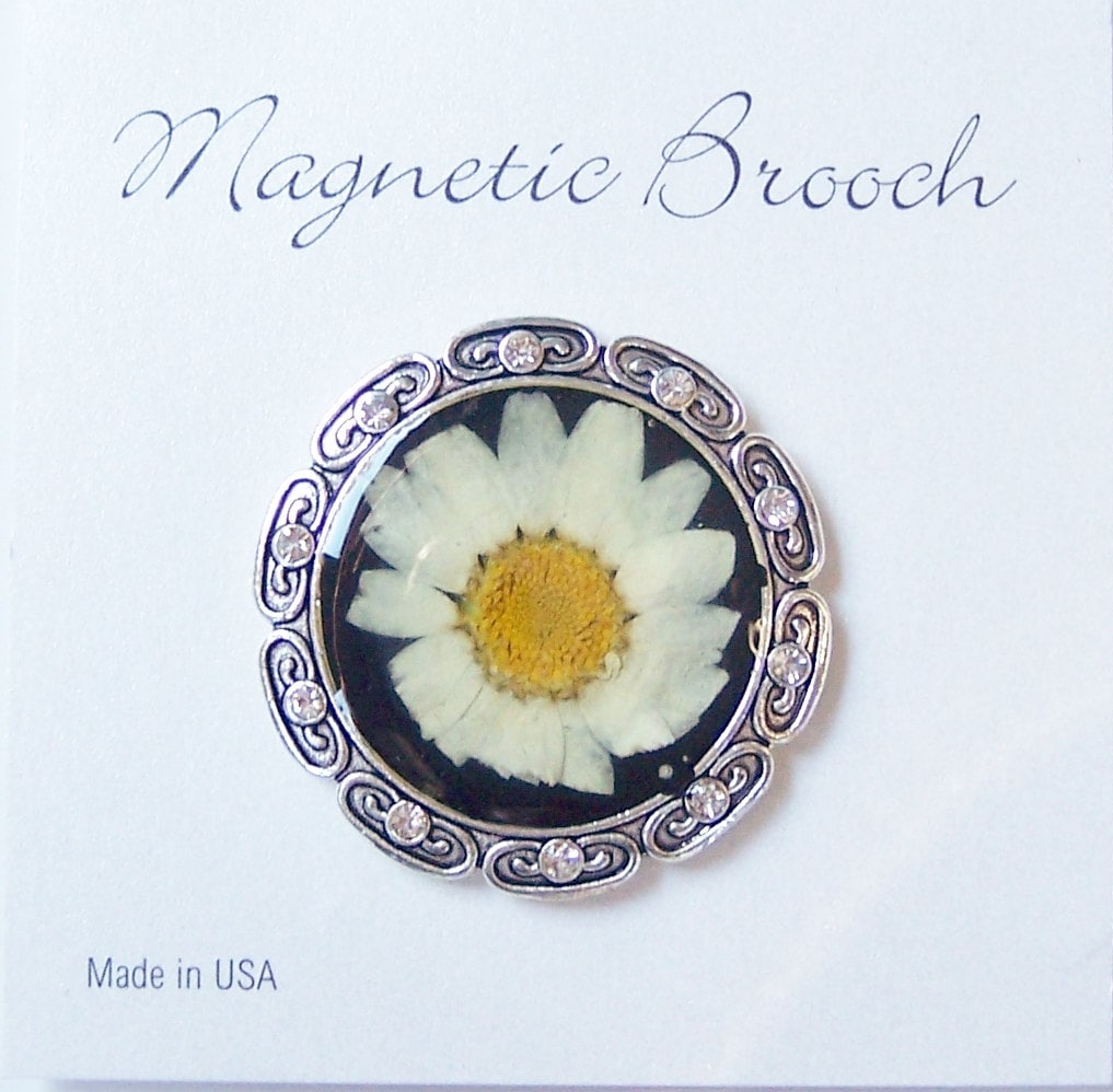 Magnet Brosche Clip Verschluss Pin Metall Acryl Beschichtet Gepresste Blume Accessoire Schals Schal von Clasplady
