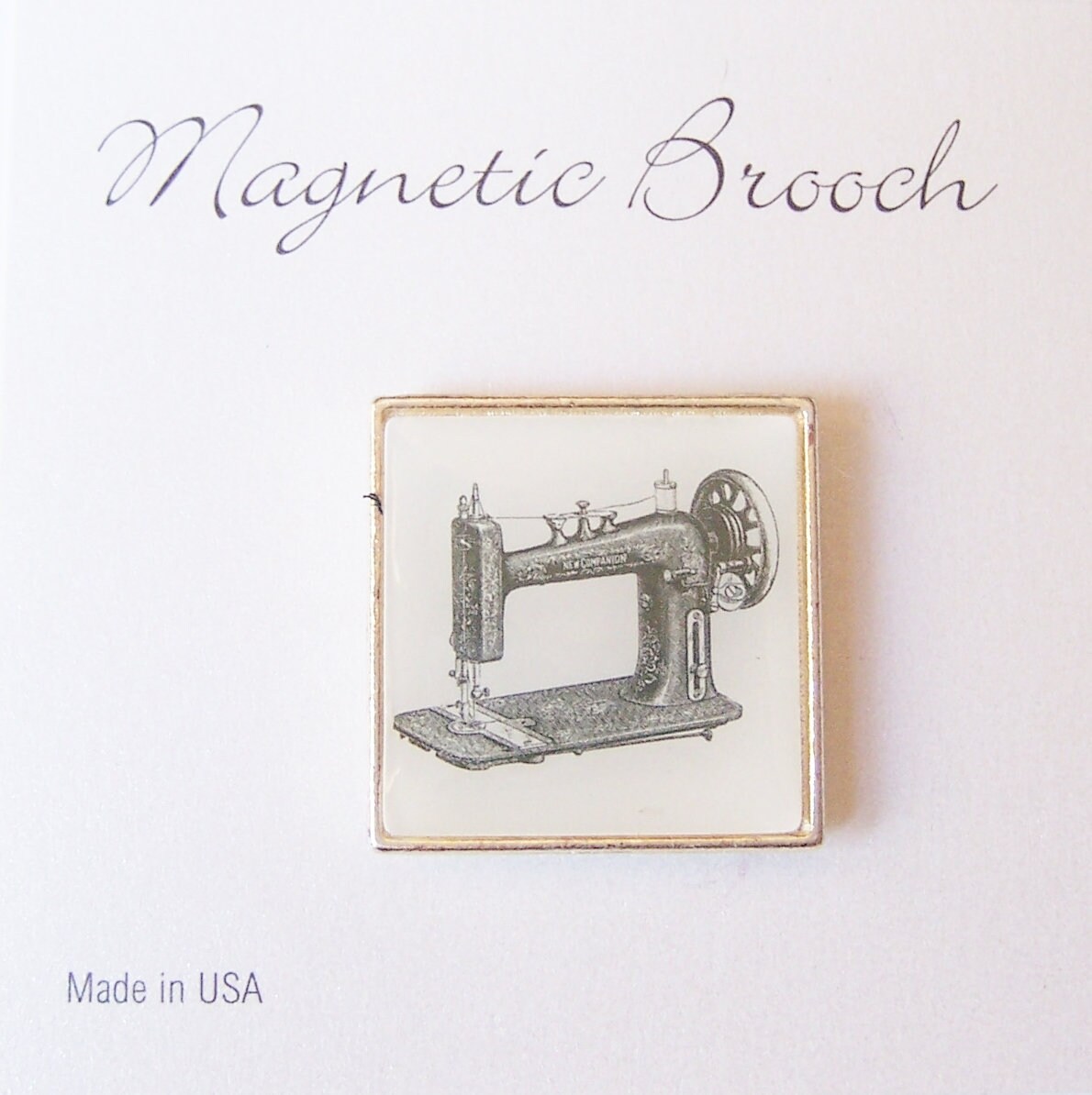 Magnet Brosche Clip Verschluss Pin Metall Acryl Nähmaschine Design Accessoire Schals Schal von Clasplady