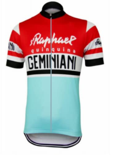 Class'Icc Radsport-Trikot für Herren, kurzärmlig, St. Raphael, Geminiani, Vintage, Retro, Geschenkset für Radfahren, Giro Vuelta, blau, M von Class'Icc