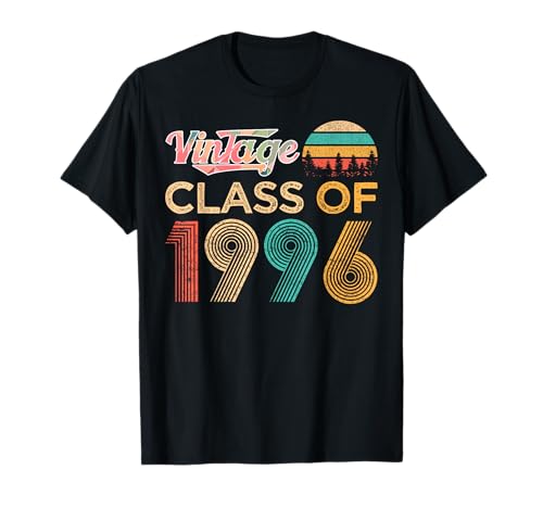 Vintage Class Of 1996 Classic Retro Geburtstagsgeschenk Männer Frauen T-Shirt von Class Of 1996 Ideal Gift Tees