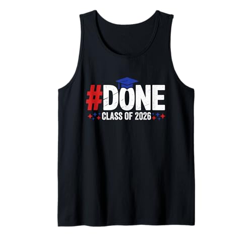 Klasse von 2026 Fertig Abschlussstudent für ihn Her Senior 26 Tank Top Klasse von 2026 Fertig Abschlussstudent für ihn Her Senior 26 Tank Top von Class Of 2026 Done Graduation Graduate Celebration