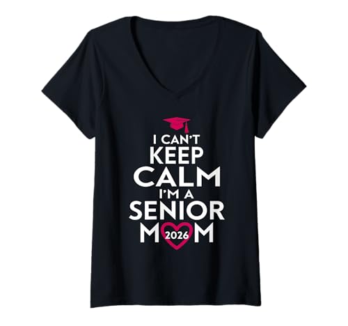Damen Klasse 2025 Senior Mom Geschenke Lustiger Abschluss T-Shirt mit V-Ausschnitt Damen Klasse 2025 Senior Mom Geschenke Lustiger Abschluss T-Shirt mit V-Ausschnitt von Class of 2025 Seniors Designs