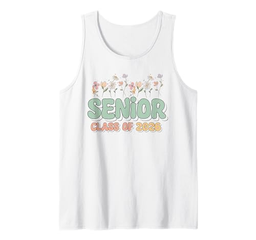 Class of 2026 Senior 2026 Graduation 2026 Floral Girls Women Tank Top Class of 2026 Senior 2026 Graduation 2026 Floral Girls Women Tank Top von Class of 2026 Floral Senior Graduation Tee