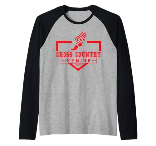 Langlauf Seniorenabend XC Senior 2026 Graduierung 11 Raglan von Class of 2026 Graduation Shirts