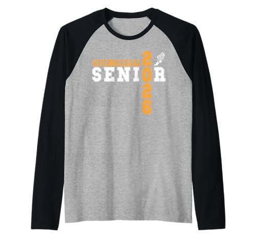 Langlauf Seniorenabend XC Senior 2026 Graduierung 18 Raglan von Class of 2026 Graduation Shirts