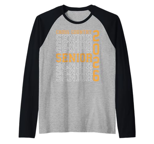 Langlauf Seniorenabend XC Senior 2026 Graduierung 22 Raglan von Class of 2026 Graduation Shirts