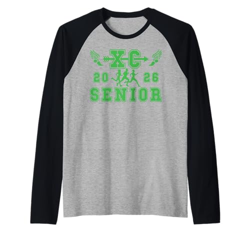 Langlauf Seniorenabend XC Senior 2026 Graduierung 41 Raglan von Class of 2026 Graduation Shirts