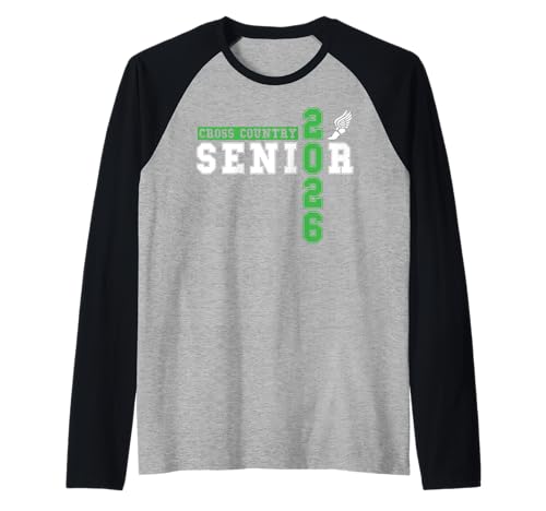 Langlauf Seniorenabend XC Senior 2026 Graduierung 42 Raglan von Class of 2026 Graduation Shirts