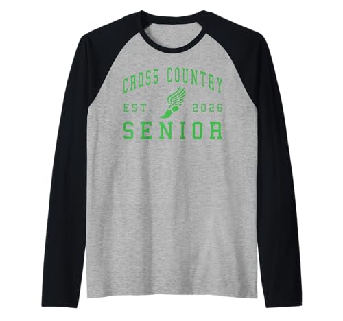 Langlauf Seniorenabend XC Senior 2026 Graduierung 44 Raglan von Class of 2026 Graduation Shirts