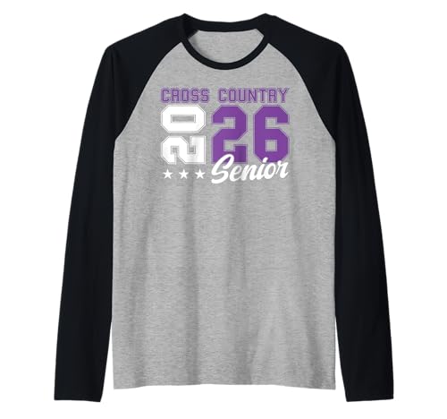 Langlauf Seniorenabend XC Senior 2026 Graduierung 69 Raglan von Class of 2026 Graduation Shirts