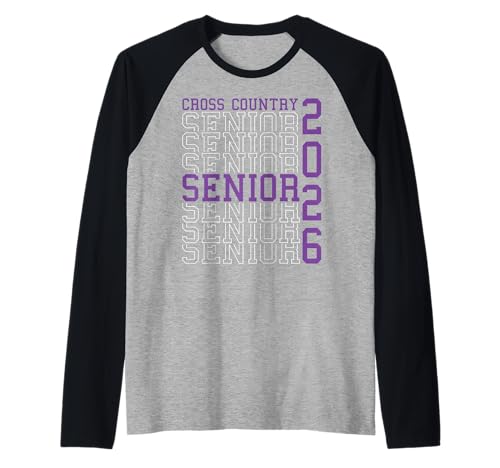 Langlauf Seniorenabend XC Senior 2026 Graduierung 70 Raglan von Class of 2026 Graduation Shirts
