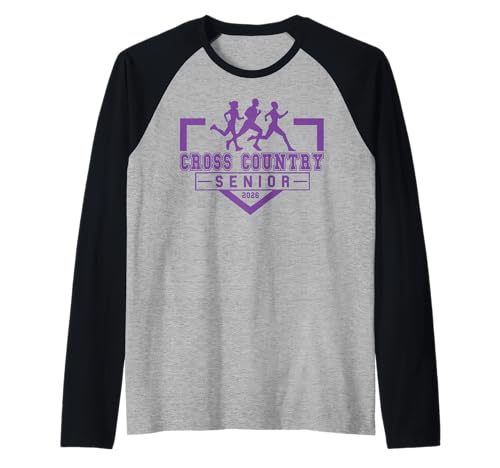 Langlauf Seniorenabend XC Senior 2026 Graduierung 71 Raglan von Class of 2026 Graduation Shirts