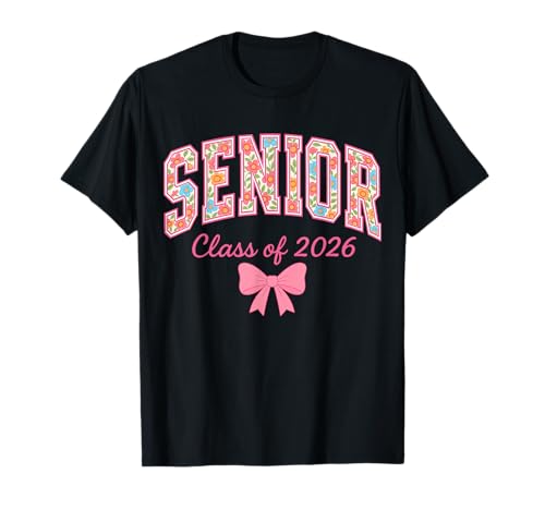 Senior 2026 Klasse von 2026 Senioren Abschluss 2026 Mädchen Frau T-Shirt von Class of 2026 Senior 2026 Graduation 2026 Merch.