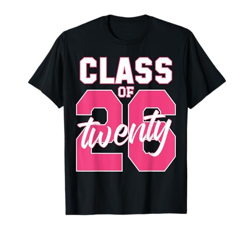 Senior 2026 Klasse von 2026 Senioren Abschluss 2026 Mädchen T-Shirt Senior 2026 Klasse von 2026 Senioren Abschluss 2026 Mädchen T-Shirt von Class of 2026 senior 26