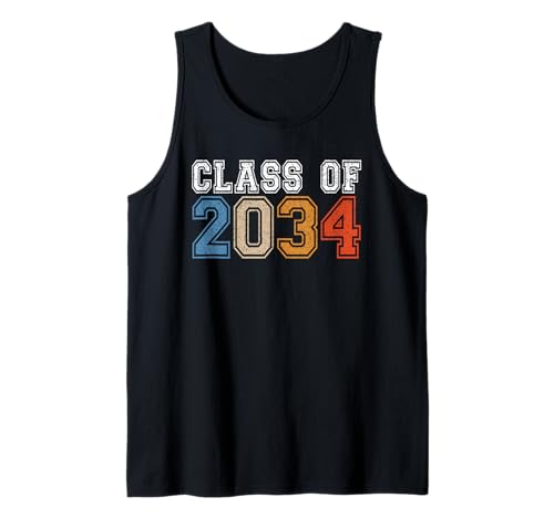 Class Of 2034 Graduate Shirts for Men Women Retro Graduation Tank Top von Class of 2034 Graduation Gifts 2034 Graduate Store