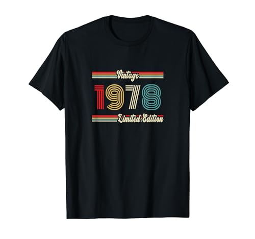 Vintage 1978 Limited Edition Classic Original Herren Damen T-Shirt von Classic Birthday Original Vintage Retro Legend