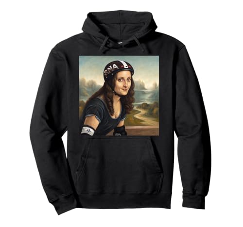 Mona Lisa Roller Derby Girl Feminist Sportlich Vintage Art Pullover Hoodie Mona Lisa Roller Derby Girl Feminist Sportlich Vintage Art Pullover Hoodie von Classic Fusion Apparel