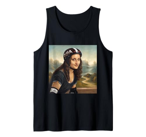 Mona Lisa Roller Derby Girl Feminist Sportlich Vintage Art Tank Top Mona Lisa Roller Derby Girl Feminist Sportlich Vintage Art Tank Top von Classic Fusion Apparel