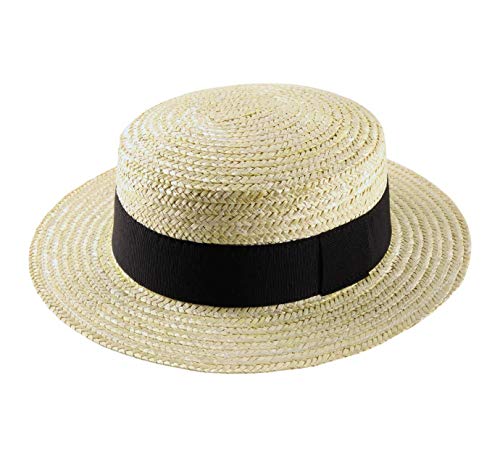 Classic Italy - Boater Kreissäge Strohhut Boater - Size 61 cm - Blanc Classic Italy - Boater Kreissäge Strohhut Boater - Size 61 cm - Blanc von Classic Italy