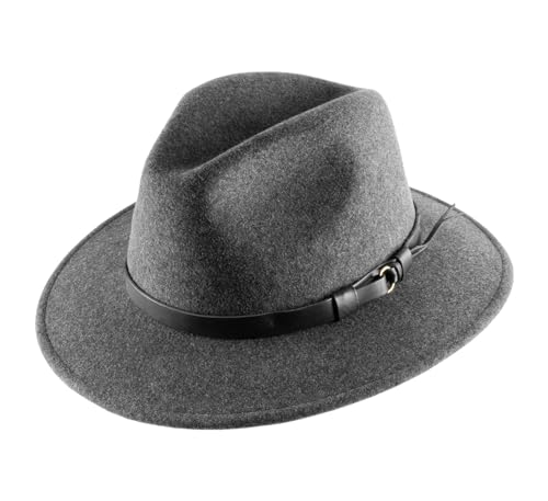 Classic Italy - Fedora Hut Packable wasserabweisend Classic Traveller - Size 57 cm - gris-Chine von Classic Italy