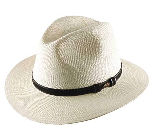 Classic Italy - Fedora Hut Panama Brisa Belt - Size 62 cm - Blanc von Classic Italy