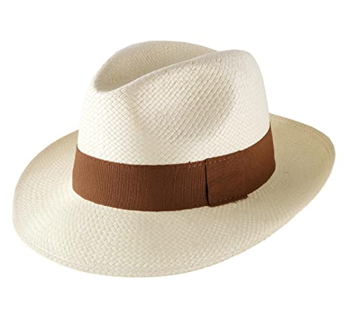 Classic Italy - Panamahüte Classic Wide Straw - Size 55 cm - Creme-Marron Classic Italy - Panamahüte Classic Wide Straw - Size 55 cm - Creme-Marron von Classic Italy