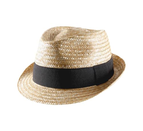 Classic Italy - Trilby Hut Classic Trilby Paille - Size 51 cm - Naturel von Classic Italy