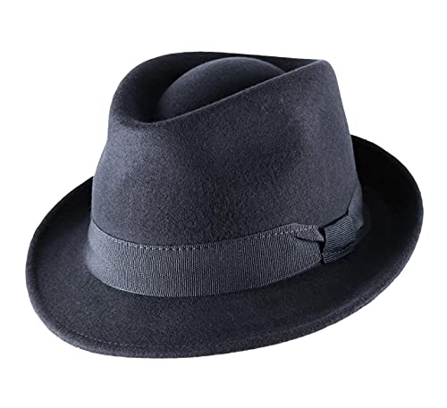 Classic Italy - Trilby Hut Trilby - Size 59 cm - bleu-Marine von Classic Italy