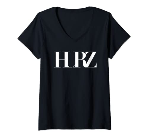 Damen HURZ! T-Shirt mit V-Ausschnitt Damen HURZ! T-Shirt mit V-Ausschnitt von Classic Meme Designs