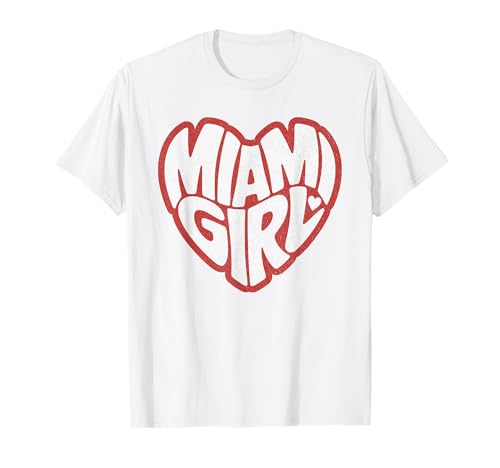 Vintage-Mädchen aus Miami, Retro-Stil, FL Miami, Mädchen T-Shirt von Classic Miami Hometown Designs