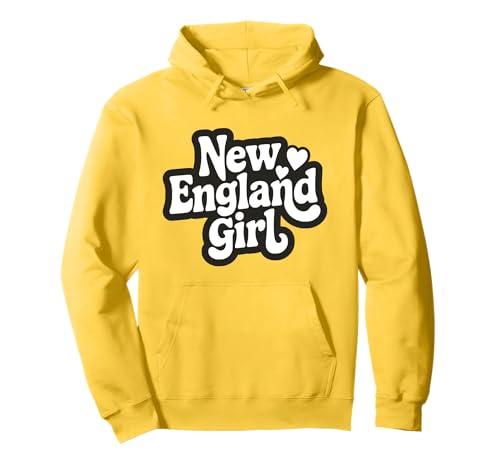 Retro-Mädchen aus New England Ikonische Mädchen aus Neuengland Pullover Hoodie Retro-Mädchen aus New England Ikonische Mädchen aus Neuengland Pullover Hoodie von Classic New England Hometown Designs