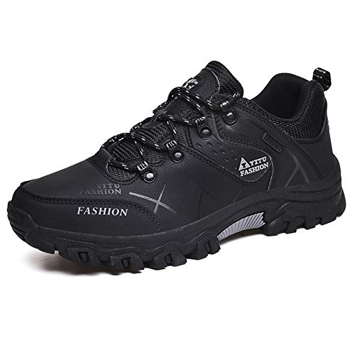 Classic Pink Herren Outdoor Wandern Trekkingschuhe Schnürschuhe Berg Outdoor Sneaker Sports Walking Athletic Trainer All Season Schwarz 46 EU von Classic Pink