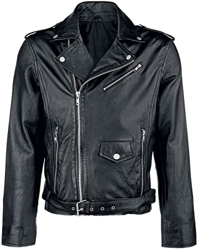 Classic Style Lederjacke Männer Lederjacke schwarz XXL 100% Leder Basics, Biker, Rockwear von Classic Style