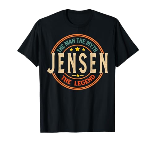 Jensen The Man The Myth The Legend Vintage Personalisiert T-Shirt Jensen The Man The Myth The Legend Vintage Personalisiert T-Shirt von Classic Vintage Apparel for Men.